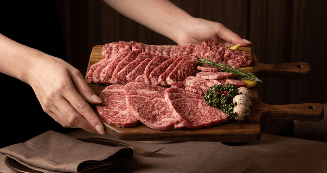 Yesan A5 wagyu platter